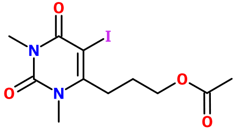 (image for) MC012138 6-[3-(Acetyloxy)propyl]-5-iodo-1,3-dimethyl-2,4(1H,3H)-pyrimidinedione